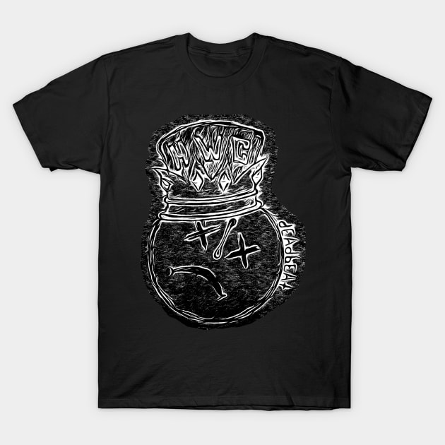 Black dEAdbEAt Crown Logo T-Shirt by 3DeaD5BeaT7